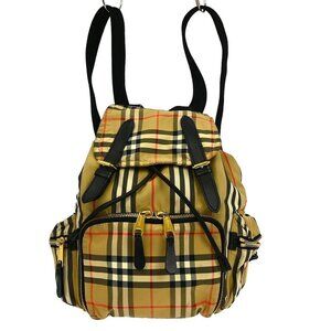 Burberry Beige Brown House Check Backpack